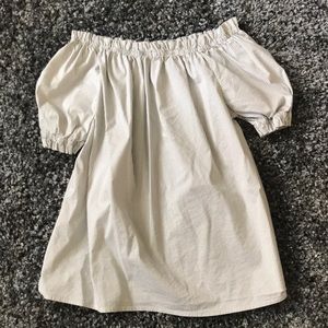 Off the shoulder striped blouse